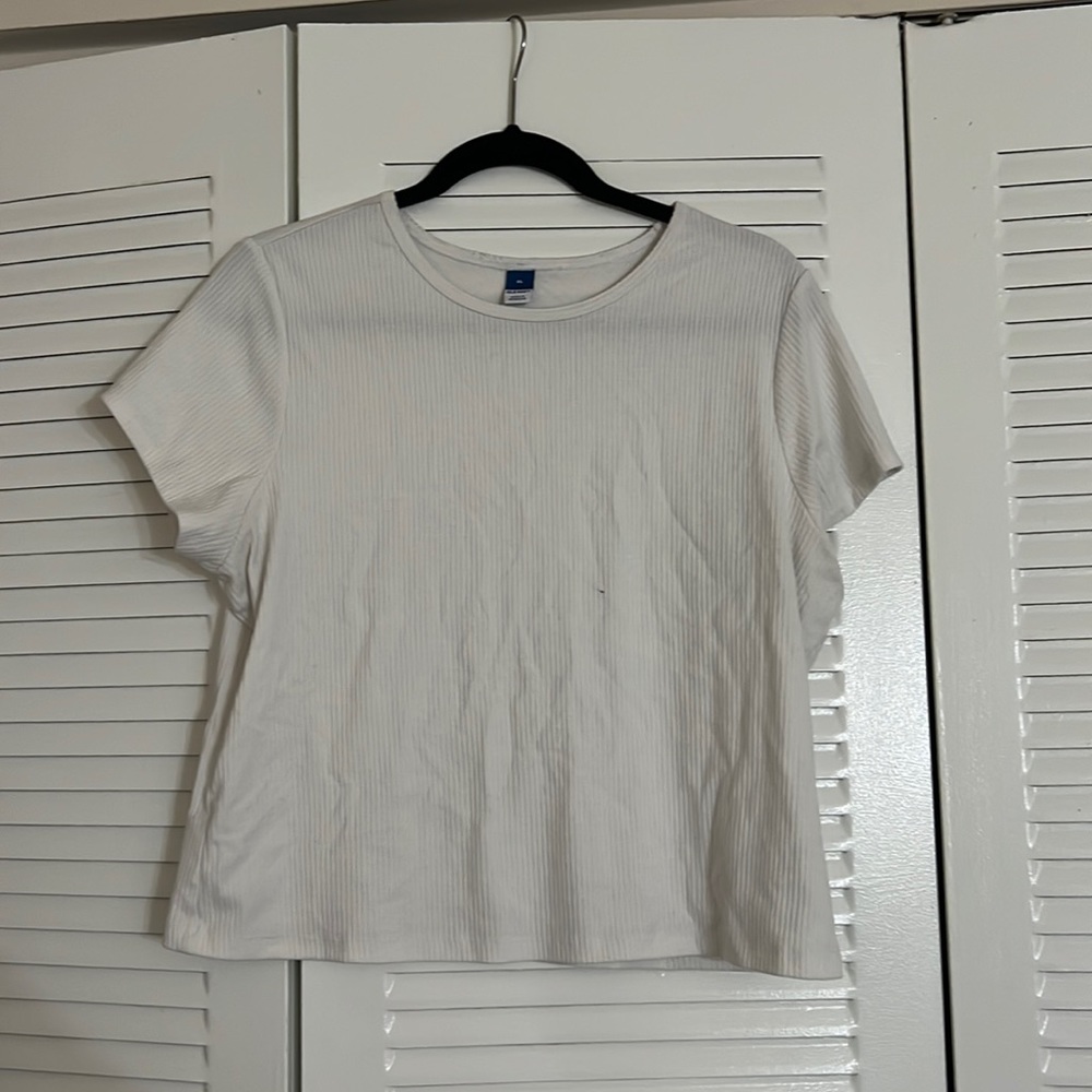 White crop top